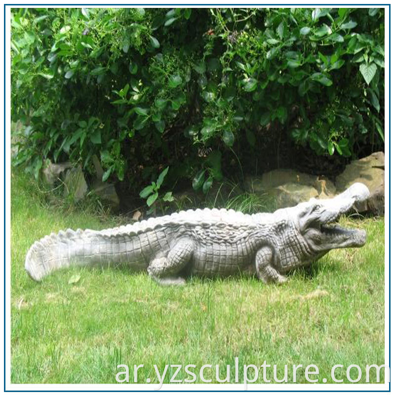 Fiberglass Crocodile Statue